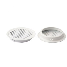 22 Stück Lüftungsgitter Rund Weiß 35mm Belüftungsgitter Edelstahl Entlüftungsloch Lüftungsabdeckung Rund Türlüftungsgitter Lüftungsloch Lüftungsklappe Lüftungsauslass Rund für Schuhschränke