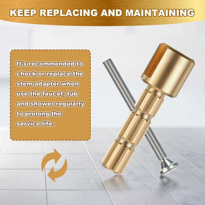 Dreyoo 2 Pack Stem Adapter, Replacement for 970-0770 Plumbing Equipment