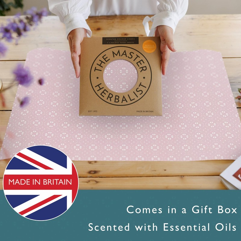 The Master Herbalist fragrant NEROLI & BERGAMOT Scented Drawer Liners