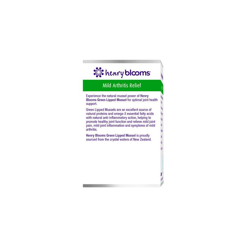 Henry Blooms Green Lipped Mussel 500Mg 60 Capsules