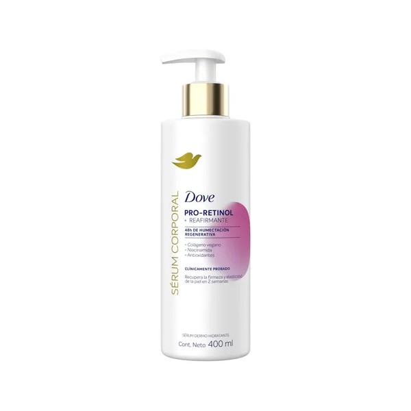Dove Sérum Corporal Pro-Retinol Reafirmante, Recupera Elasticidad e Hidratación, 400