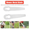 10 Pcs Lawn Mower Metal Blade Replacement Mowing Blade for