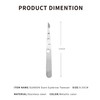 SUNDEN Stainless Steel Slanted Eyebrow Tweezer