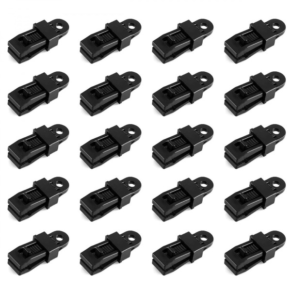 Linxor - Set aus 20 Spannzangen, Clips für Planen oder