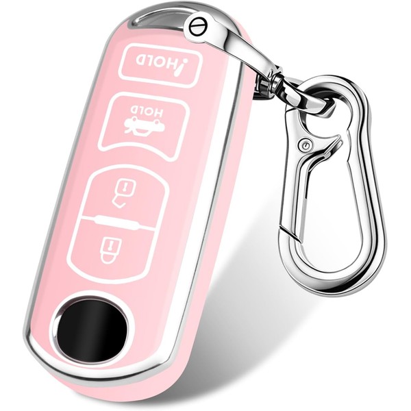 FT FUNTOR for Mazda Key Cover,4 Buttons TPU Key Cover