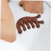 OATIPHO 2pcs Portable Scalp Massager Comb Wooden Facial Massager Tool