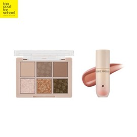 TOO COOL FOR SCHOOL Beige Presso Shadow Palette + Tint Set 2items [TCFS FW BEIGE PRESSO BAR COLLECTION], Tint:#2 Fig Blend