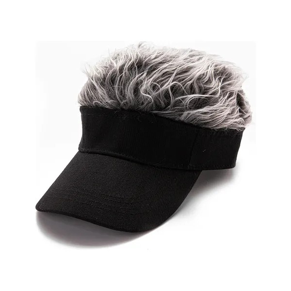 Gorra Con Visera Para Personas, Pelo Corto, Divertida, Peluc