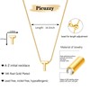 Gold Initial Necklaces for Women, Dainty 14k Gold Plated Letter