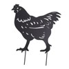 4Pcs Hen Chicken Silhouette Hollow Stake Design Cute Hen Chicken