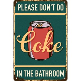 Letrero de metal divertido con reglas de baño, decoración clásico para el hogar, por favor, no coque en el baño, hombre, carteles de cueva y bar, cocina, restaurante, decoración de pared, regalos, 12