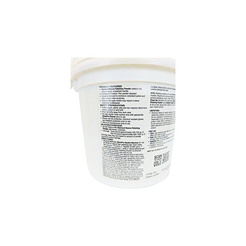 Stone Pro Diamond Renew - Marble and Travertine Polishing Powder