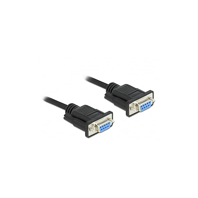 Delock Serial Cable RS-232 Sub-D9 Female to Female Null Modem