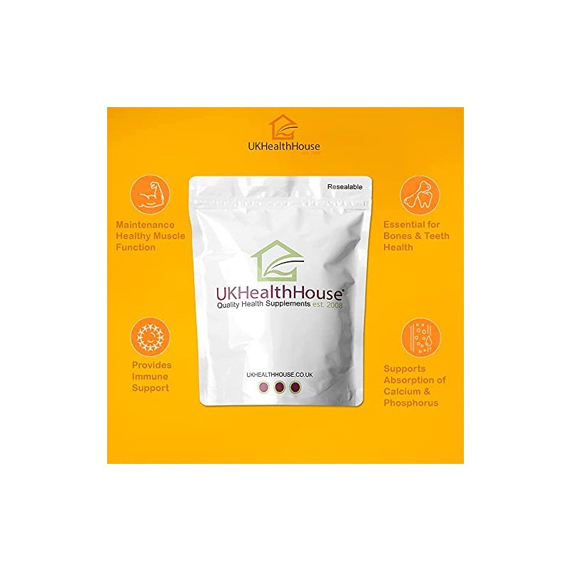 UKHealthHouse Vitamin D3 2500IU 1000 Tablet High Strength Immune &