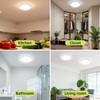 hepside Flush Mount Ceiling Light,15W 1800LM Ceiling Light Fixture,3000K/3500K/4000K/5000K/6500K Color