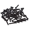 Pack of 50 M3 Countersunk Screws DIN 965 Black Galvanised