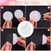 40PCS Acrylic Blanks,Acrylic Ornaments Blanks Bulk Clear Circles Disc Ornaments