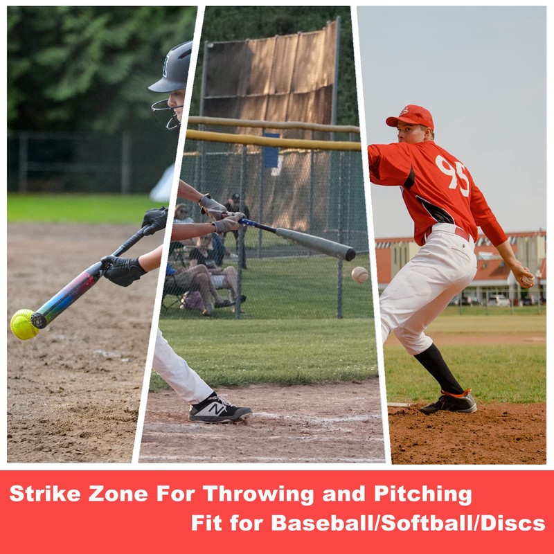 Strike Zone Target for Baseball Softball net, Throwing Pitching Hitting