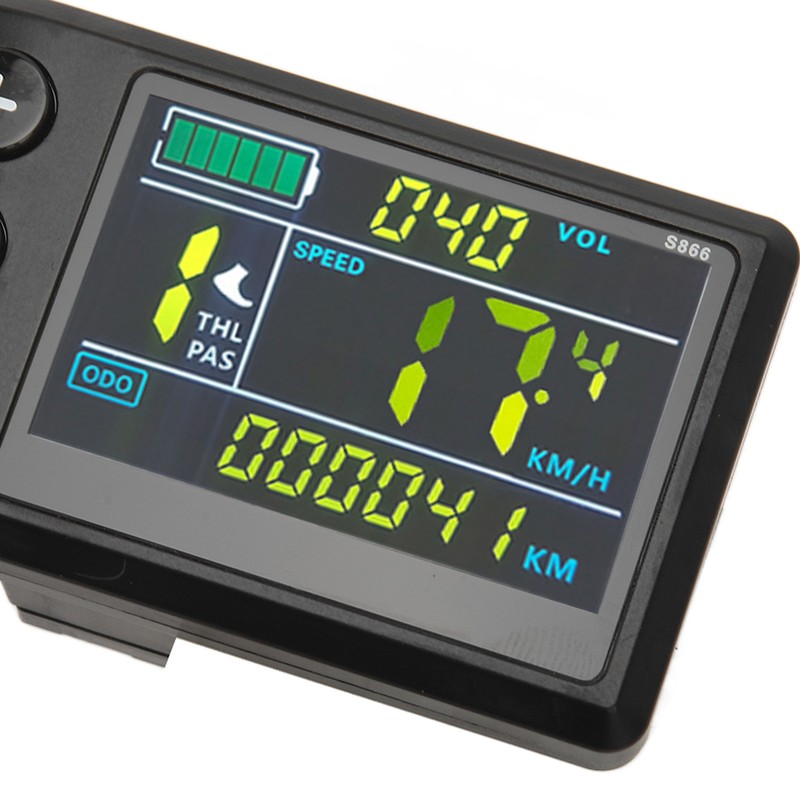 Electric Bike LCD Display Meter ABS Waterproof LCD S866 Electric