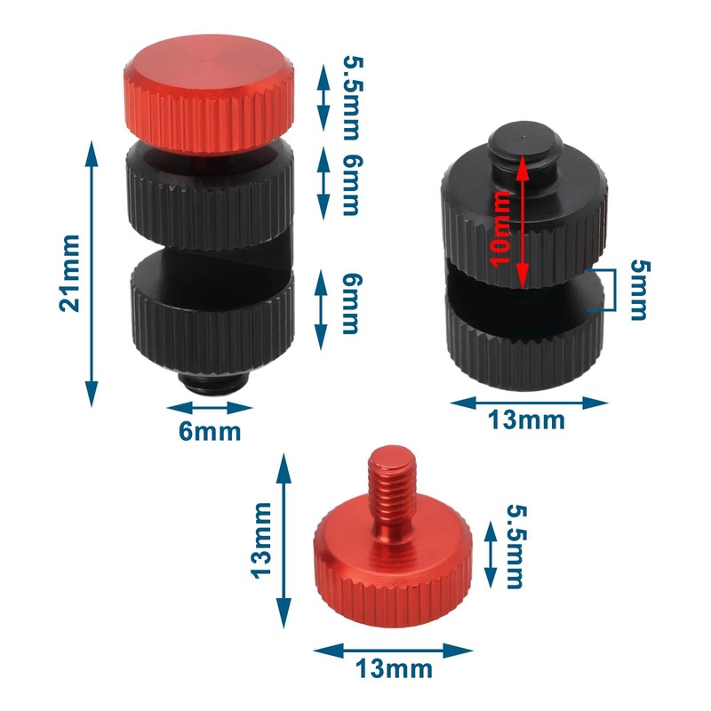 eMagTech 1 x Stair Gauge Lightweight Aluminum Alloy Red Stair