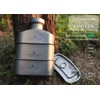 Boundless Voyage Titanium Military Canteen Outdoor Camping Hiking Water Bottle