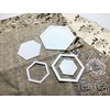 Linic Products UK Made Patchwork Templates, Set C: 6 Hexagonal