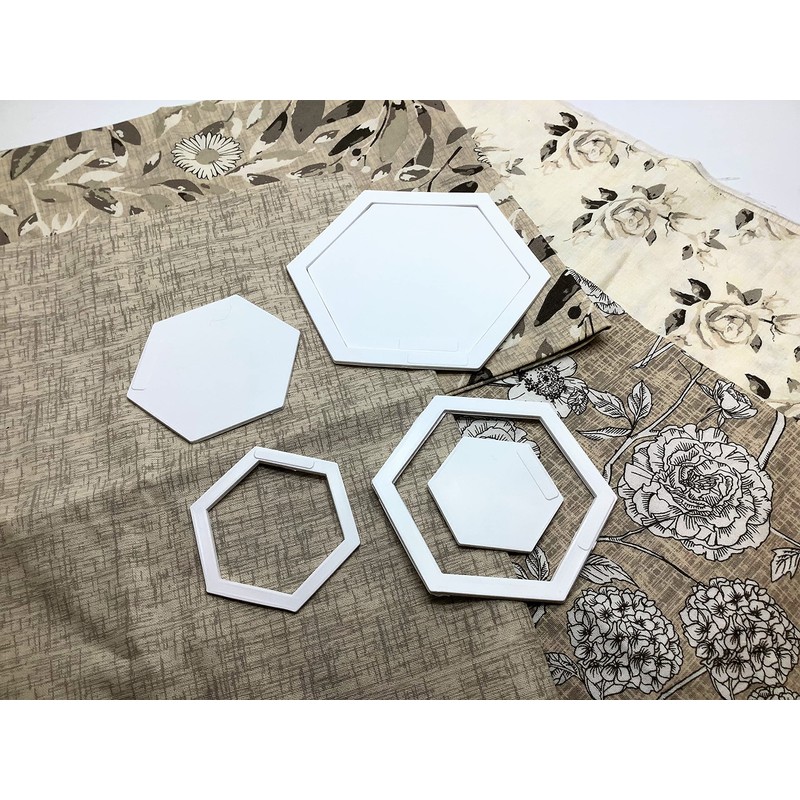 Linic Products UK Made Patchwork Templates, Set C: 6 Hexagonal