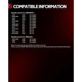 Torchbeam Alternator Replacement New for 2008-2010 G37; EX35, 2014-2015 Q50, 2007-2008 G35, 2007-2009 350Z, 2009-2010 3-7-0-Z; FX35, 2014-2019 Q70 High Output Alternator 11340N