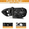WEELMOTO Headlights for 2005 2006 Toyota Tundra Double Cab SR5/Limited(NOT