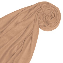 Lorenzo Cana Pashmina Women's Scarf 100% Cashmere Scarf Cashmere Scarf Cashmere Scarf, light brown