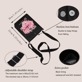 Singer Gift for Fan Who's Afraid of Little Old Me Crossbody Bag Song Lyrics Shoulder Bag Singer Song Gift Music Fans Gifts (CB, Afraid Me CB CA)