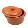 Handmade Traditional Portuguese Pottery Clay Terracotta Cazuela Cooking Pot With