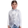 Carnavalife Boys Girls Sequin Vest Hip Hop Vest Costume for