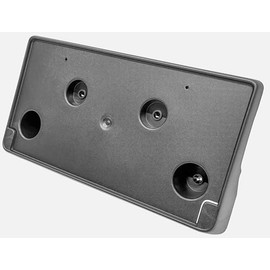 Front License Plate Bracket Frame Cover Tag Holder Replacement for 2025 Dodge Ram 1500 Rebel Series Truck Models Black Textured Made of Plastic CH1068179 68566326AA