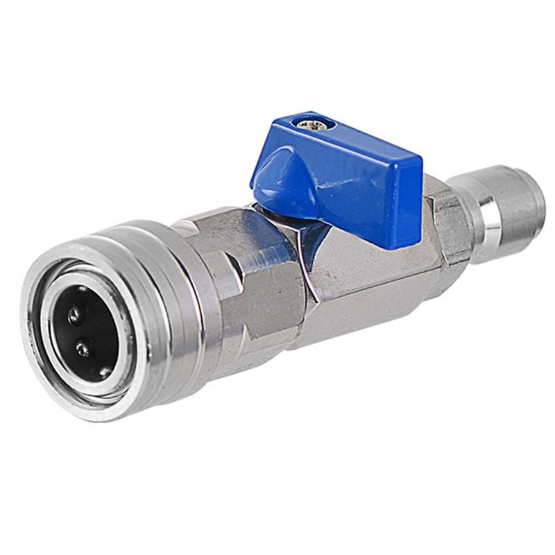 Elqater 1 PCS High Pressure Washer Ball Valve Kit 3/8