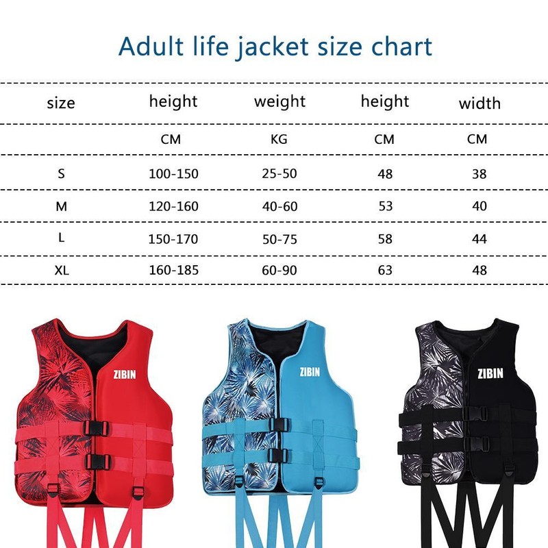 Kids Swim Vest Life Jacket for Children Adults Flotation Swimsuit