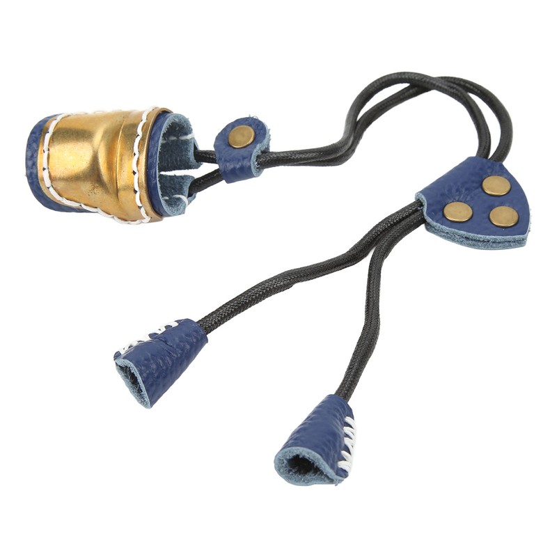 Archery Fingers Guard Protector Brass and Leather Archery Thumb Ring