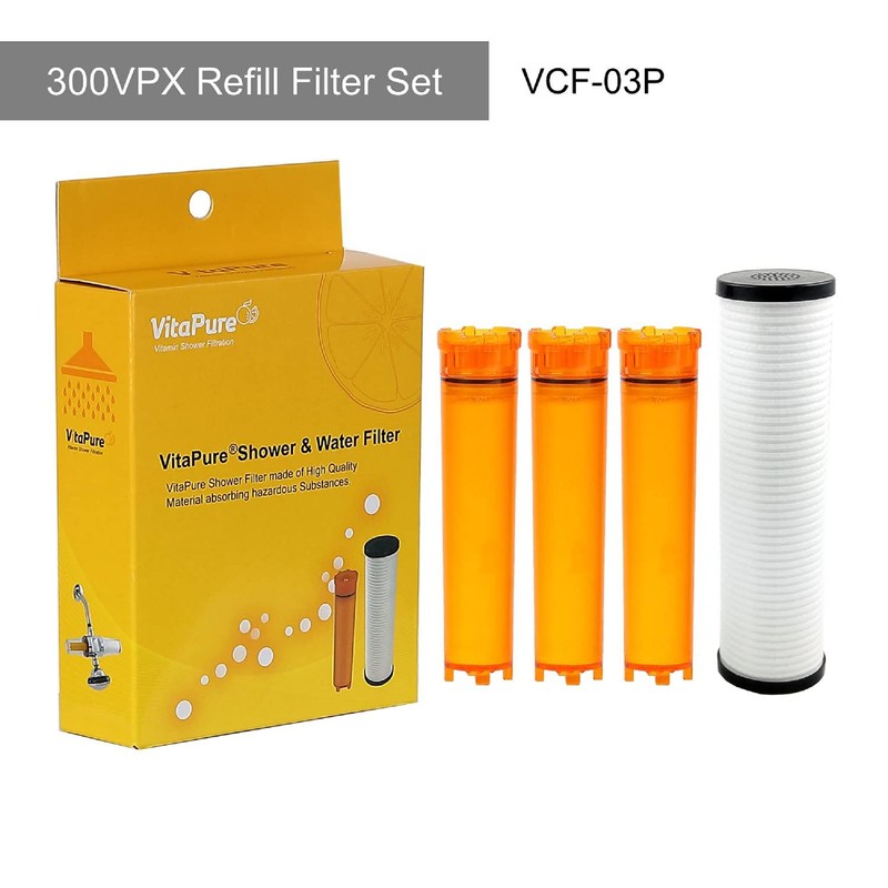 VitaPure Inline Shower Filter SUF-300VPX aka VPM-300 Removing Chlorine &