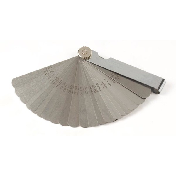 Steelman 20-Blade Steel Feeler Gauge, Metric and SAE, Gap Measuring