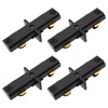 VGOL 4pcs Black 120V H Series Single Circuit 3-Wire Track