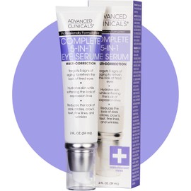 ADVANCED CLINICALS SUERO PARA OJOS 5 EN 1 MULTICORRECIÓN CON COLAGENO, RETINOL, ACIDO FELURICO Y VITAMINA C 59ML.