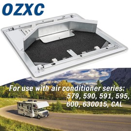 OZXC RV Roof AC Distribution Grille Cover, Air Conditioning Return Kit, Air Conditioner Quick-Cool Duct Exhaust Type Replace 3105935.047 Compatible with Camper Trailer