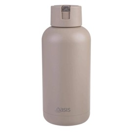 Oasis Ceramic Lined Stainless Steel Triple Wall Insulated "Moda" Drink Bottle 1.5L - Latte