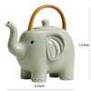 Bicuzat Ceramic 3D Cartoon Elephant Shaped Teapot, Coffee Pot, Tea