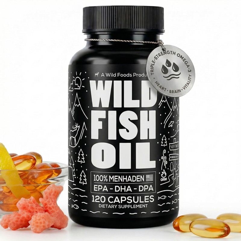 Aceite de pescado salvaje, EE. UU. Caught Omega-3 DPA, DHA