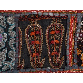 Vintage Handmade Cotton Door Hanging Ethnic Topper Toran Indian Window Valance Home Décor Set of 2