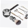 TOVINANNA 1set Male Shaving Brush and Foaming Bowl Kit Shaving