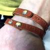FORGIVEN JEWELRY Leather Bracelet Stamped Philippians 413 Size Small