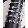 GIDDITZ Goth Metal Shoe Chains Cool Lighting Charms Chain for