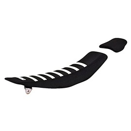 Enjoy Mfg Seat Cover - Compatible Fit for Yamaha 2018-2022 YZF 450 - #158 (All Black/White Ribs)
